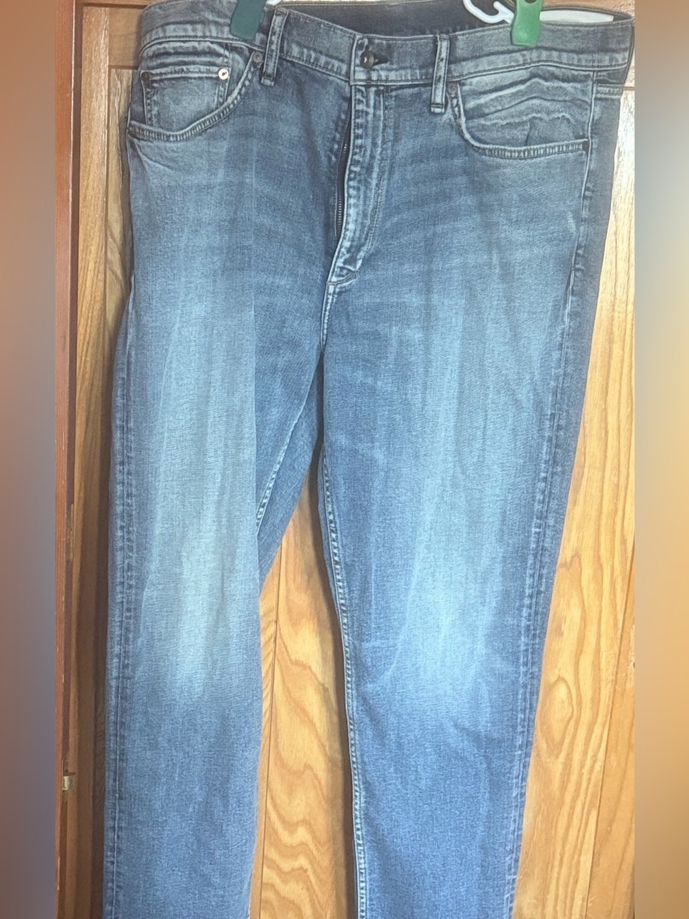rag & bone Straight Jeans in Light Blue Wash